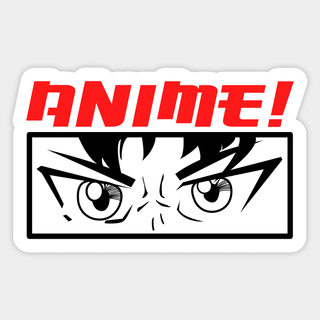 Anime Sticker by Foxxy Merch